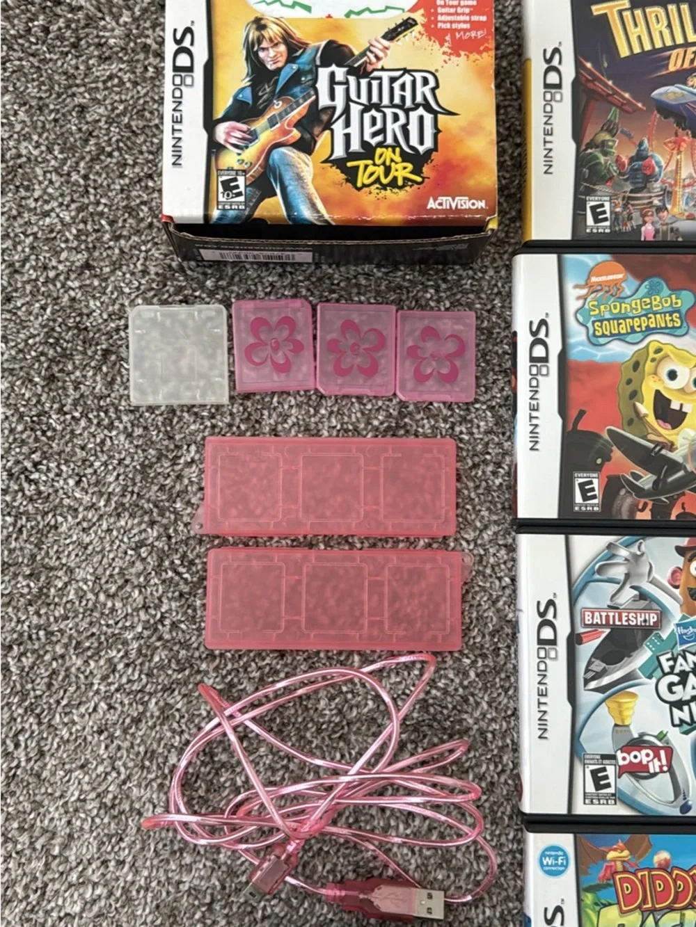 Pink Nintendo DS Bundle with Games
